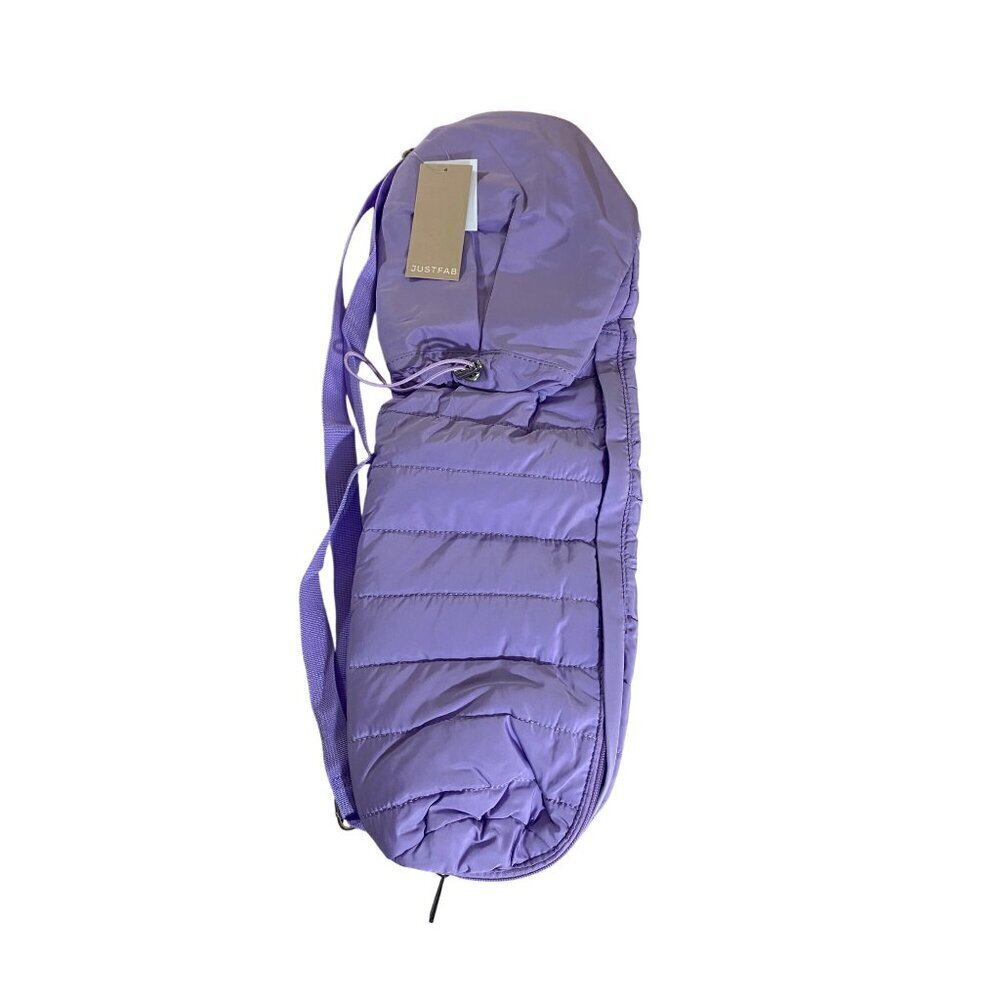 NWT JustFab Women's Lilac Quilted Yoga Matt Bag - OS